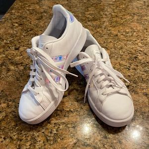 White adidas sneakers